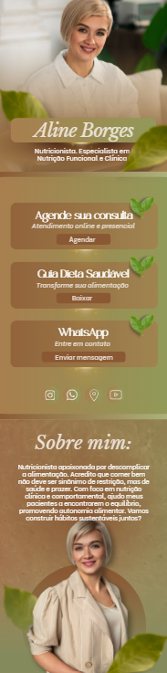 Modelo de biolink personalizável — 2